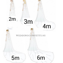 將圖片載入圖庫檢視器，Wedding Bridal Veil - WeddingConfetti