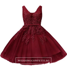 將圖片載入圖庫檢視器，The Talitha Grey/Pink/Red/Blue Lace Sleeveless Dress - WeddingConfetti