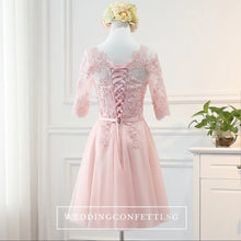 將圖片載入圖庫檢視器，Penny Pink Long Sleeves Dress - WeddingConfetti