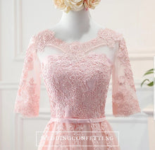 將圖片載入圖庫檢視器，Penny Pink Long Sleeves Dress - WeddingConfetti