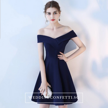 將圖片載入圖庫檢視器，The Sellina Off Shoulder Cocktail Dress - WeddingConfetti