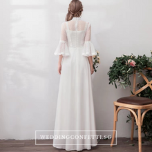 將圖片載入圖庫檢視器，The Priscela Long Sleeves Gown - WeddingConfetti