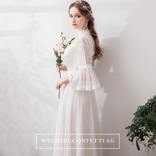 將圖片載入圖庫檢視器，The Priscela Long Sleeves Gown - WeddingConfetti