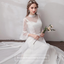 將圖片載入圖庫檢視器，The Priscela Long Sleeves Gown - WeddingConfetti