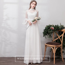 將圖片載入圖庫檢視器，The Priscela Long Sleeves Gown - WeddingConfetti