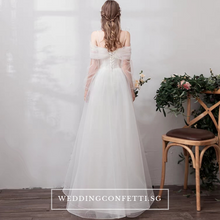 將圖片載入圖庫檢視器，The Sephina Wedding Bridal Bohemian White Dress / Gown - WeddingConfetti