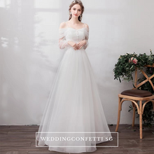 將圖片載入圖庫檢視器，The Sephina Wedding Bridal Bohemian White Dress / Gown - WeddingConfetti
