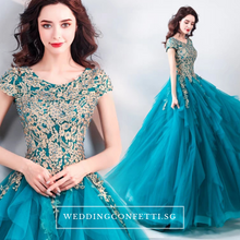 將圖片載入圖庫檢視器，The Antheria Tiffany Sleeveless Ball Gown - WeddingConfetti