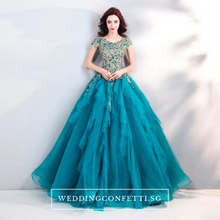 將圖片載入圖庫檢視器，The Antheria Tiffany Sleeveless Ball Gown - WeddingConfetti