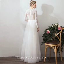將圖片載入圖庫檢視器，The Jerena Wedding Bridal Long Sleeves Gown - WeddingConfetti