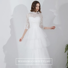 將圖片載入圖庫檢視器，The Orelia Wedding Bridal Bohemian Two Piece Dress - WeddingConfetti