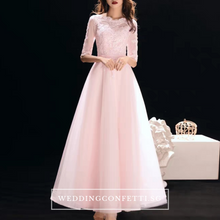 將圖片載入圖庫檢視器，The Arelle Long Sleeves Black/White/Pink/Red/Blue Gown (Available in 4 colours) - WeddingConfetti