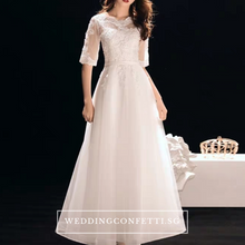 將圖片載入圖庫檢視器，The Arelle Long Sleeves Black/White/Pink/Red/Blue Gown (Available in 4 colours) - WeddingConfetti