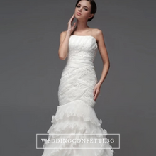 將圖片載入圖庫檢視器，The Carlista White Tube Gown - WeddingConfetti