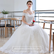 將圖片載入圖庫檢視器，The Anna Wedding Bridal Off Shoulder Gown - WeddingConfetti