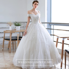 將圖片載入圖庫檢視器，The Anna Wedding Bridal Off Shoulder Gown - WeddingConfetti
