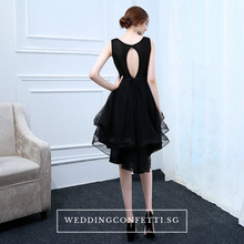 將圖片載入圖庫檢視器，The Alethea Black Sequined Gown - WeddingConfetti