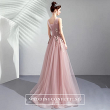 將圖片載入圖庫檢視器，The Lovelia Pink Sleeveless Gown - WeddingConfetti