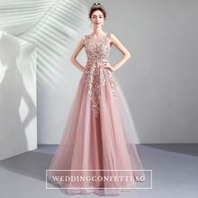 將圖片載入圖庫檢視器，The Lovelia Pink Sleeveless Gown - WeddingConfetti