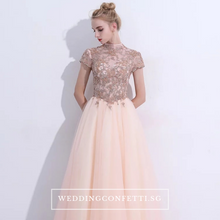 將圖片載入圖庫檢視器，The Ariana Champagne / Blue / Red Tulle Lace Gown (Available in 3 Colours) - WeddingConfetti
