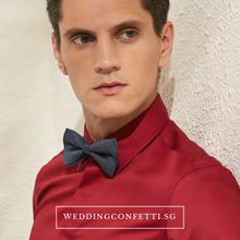 將圖片載入圖庫檢視器，Royston Red Long Sleeve Shirt - WeddingConfetti