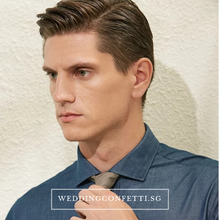 將圖片載入圖庫檢視器，Jayden Blue Long Sleeve Shirt - WeddingConfetti