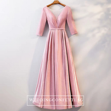 將圖片載入圖庫檢視器，The Cailey Iridescent Long Sleeves Gown (Available in 4 colours) - WeddingConfetti