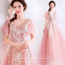 將圖片載入圖庫檢視器，The Ansella Tulle Pink Gown - WeddingConfetti