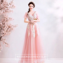 將圖片載入圖庫檢視器，The Ansella Tulle Pink Gown - WeddingConfetti