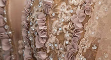 將圖片載入圖庫檢視器，The Charlene Champagne Tulle Gown - WeddingConfetti