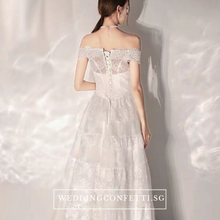 將圖片載入圖庫檢視器，The Yasmine Wedding Bridal Off Shoulder Lace Gown - WeddingConfetti