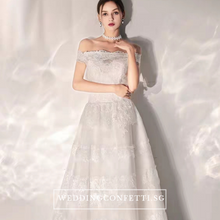 將圖片載入圖庫檢視器，The Yasmine Wedding Bridal Off Shoulder Lace Gown - WeddingConfetti
