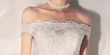 將圖片載入圖庫檢視器，The Yasmine Wedding Bridal Off Shoulder Lace Gown - WeddingConfetti