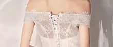 將圖片載入圖庫檢視器，The Yasmine Wedding Bridal Off Shoulder Lace Gown - WeddingConfetti