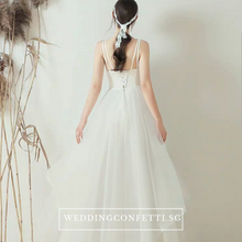 將圖片載入圖庫檢視器，The Viveca Wedding Bridal Off Shoulder Dress - WeddingConfetti