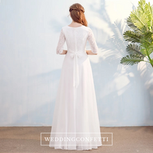 將圖片載入圖庫檢視器，The Kistina Long Sleeves Royal Blue / White / Red / Fuchsia / Black Dress  (Available in 5 colours) - WeddingConfetti