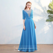 將圖片載入圖庫檢視器，The Kassandra Wedding Bridal Purple / Red / White / Navy Blue / Sky Blue Bridesmaid Dress - WeddingConfetti