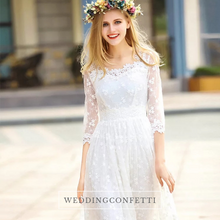 將圖片載入圖庫檢視器，The Lelaine Bohemian White Dress - WeddingConfetti