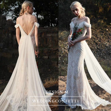 將圖片載入圖庫檢視器，The Kalista Bohemian Off Shoulder Gown - WeddingConfetti