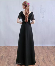 將圖片載入圖庫檢視器，The Klaris Short Sleeves Chiffon Dress - WeddingConfetti