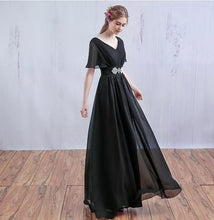 將圖片載入圖庫檢視器，The Klaris Short Sleeves Chiffon Dress - WeddingConfetti