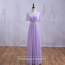 將圖片載入圖庫檢視器，The Klaris Short Sleeves Chiffon Dress - WeddingConfetti