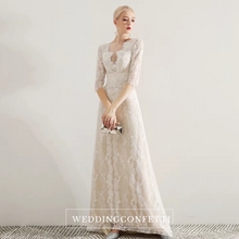 將圖片載入圖庫檢視器，The Idora Lace Wedding Bridal Long Sleeves Dress - WeddingConfetti