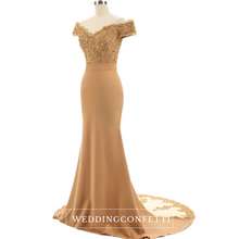 將圖片載入圖庫檢視器，The Fremonte Off Shoulder Gown - WeddingConfetti