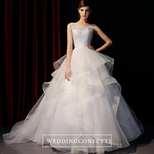將圖片載入圖庫檢視器，The Meredith Wedding Bridal Sleeveless Illusion Gown - WeddingConfetti