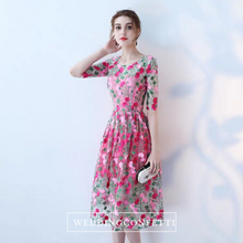 將圖片載入圖庫檢視器，The Acadia Pink Floral Dress - WeddingConfetti