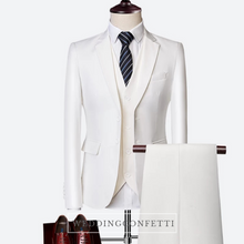 將圖片載入圖庫檢視器，Maximus Groom Men's Suit Jacket, Vest and Pants (Available in 6 colours) - WeddingConfetti