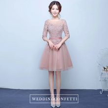 將圖片載入圖庫檢視器，The Rosalyn Pink Short Dress - WeddingConfetti