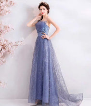 將圖片載入圖庫檢視器，The Yennie Tube Blue Gown - WeddingConfetti