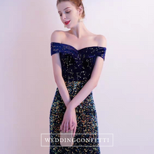 將圖片載入圖庫檢視器，The Etsy Off Shoulder Glitter Gown - WeddingConfetti